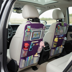 Car Backseat Organizer with 10 Inch Tablet Holder 2 Pack Set