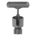Car Cup Holder Tray with 360° Rotation and Adjustable Expander Base