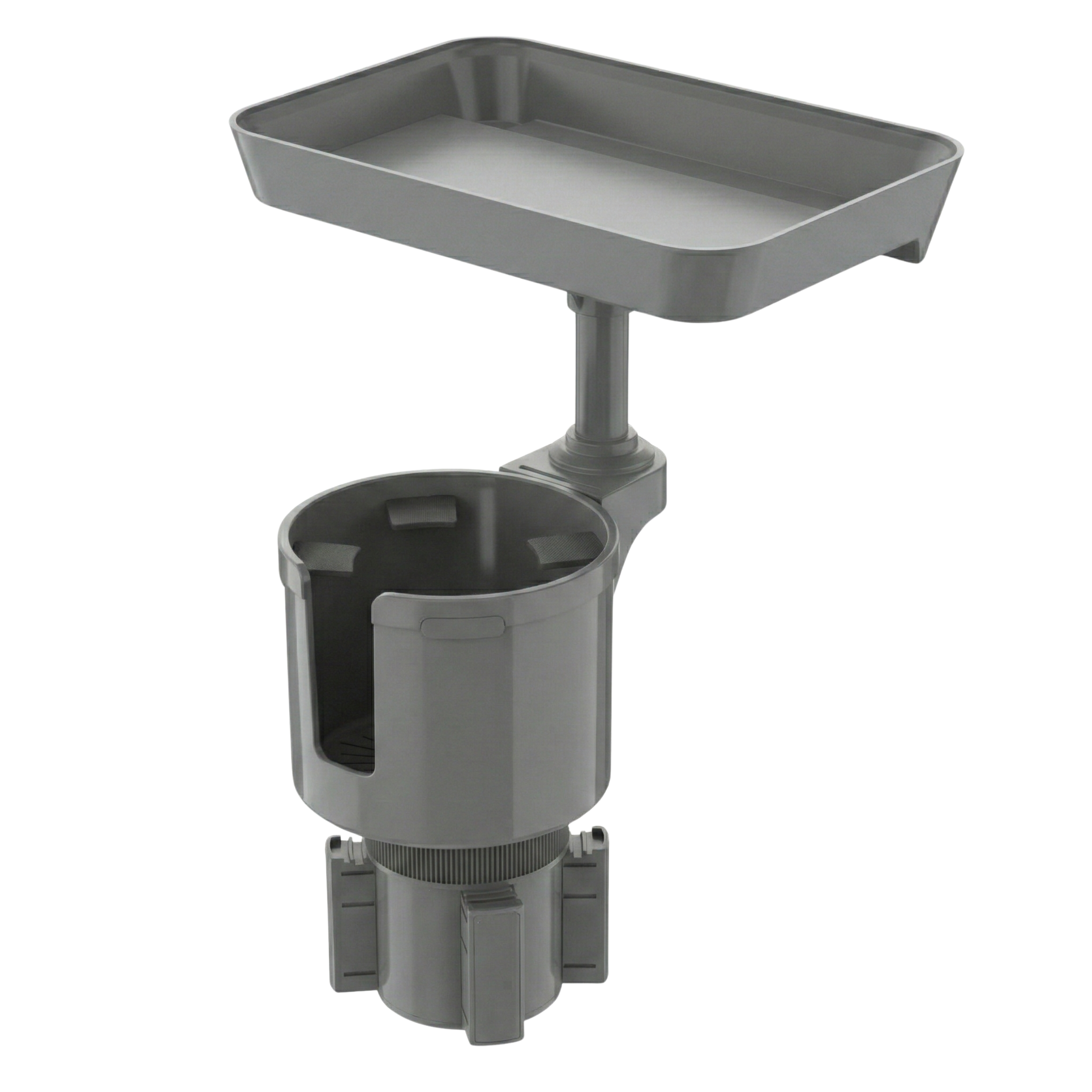 Car Cup Holder Tray with 360° Rotation and Adjustable Expander Base