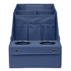 Car Seat Organizer with Storage Compartments & 2 Cup Holders