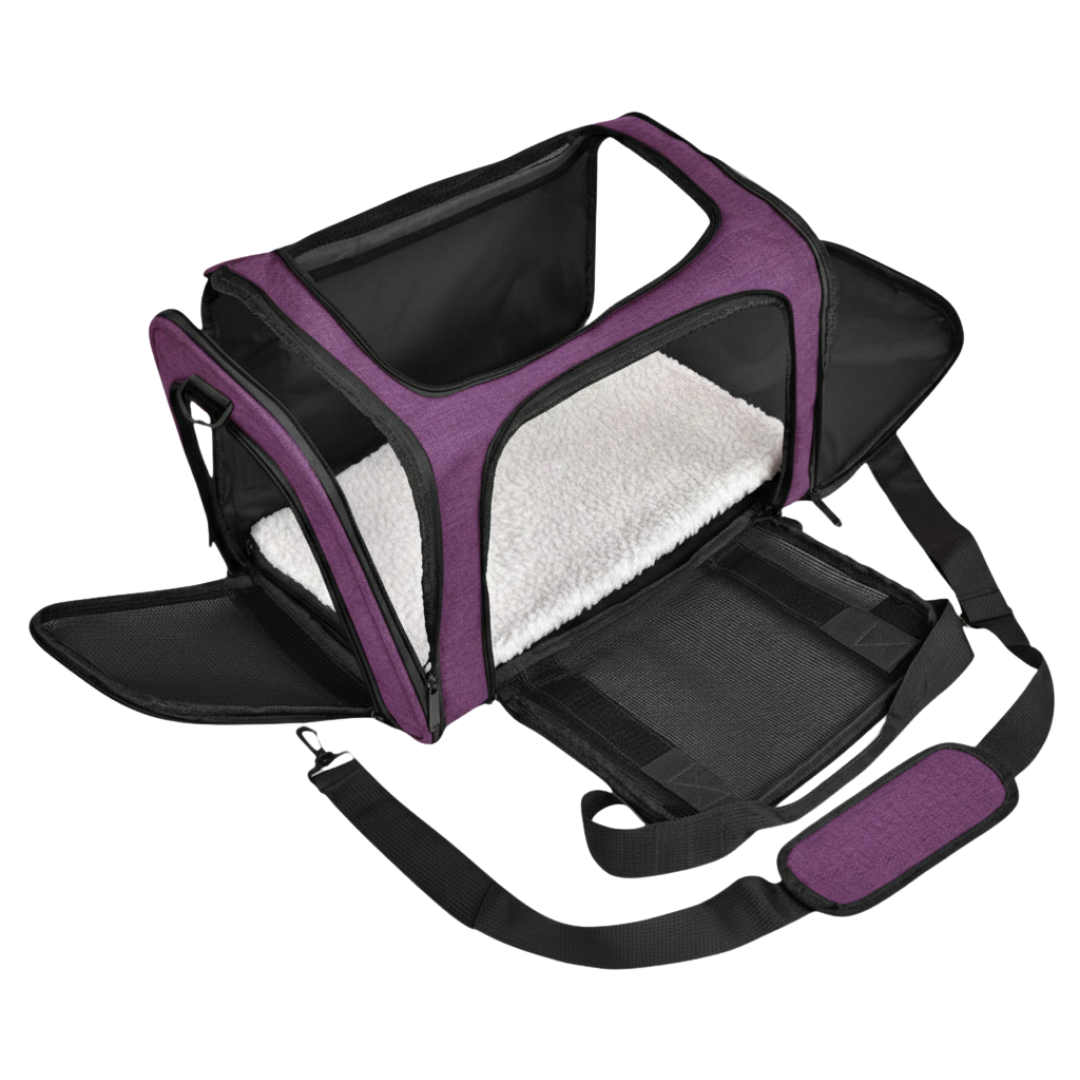 Cat and Dog Carrier Bag Collapsible with Mesh Panels 2 Sizes