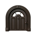 Cat Interior Door Pass-Through with Closeable No-Flap Opening