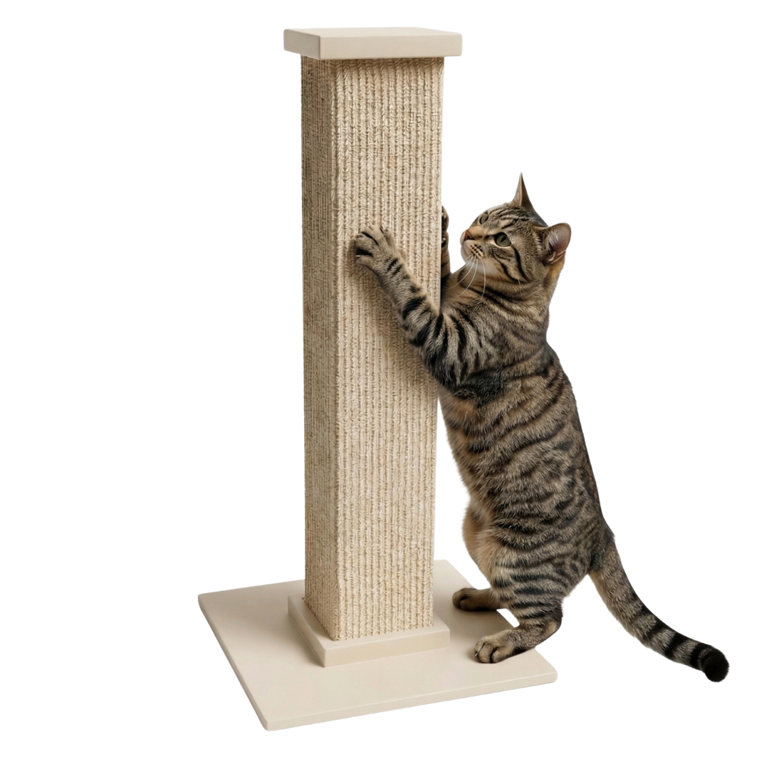 Cat Scratching Post 30 Inch Tower Sisal Wrap with Square Base