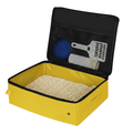 Cat Travel Litter Box with Zip Lid, Liners, Scoop and Bowl Set