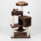 Cat Tree Tower with Condo, Hammock, and Sisal Scratching Posts