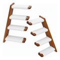 Cat Wall Shelves and Stairs with Sisal Rope for Climbing, 2 Pack