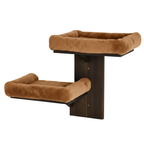 Cat Wall Shelves with Two Platforms for Climbing, Play, and Rest Areas