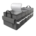 Collapsible Car Trunk Organizer with Leak-Resistant Cooler Compartment