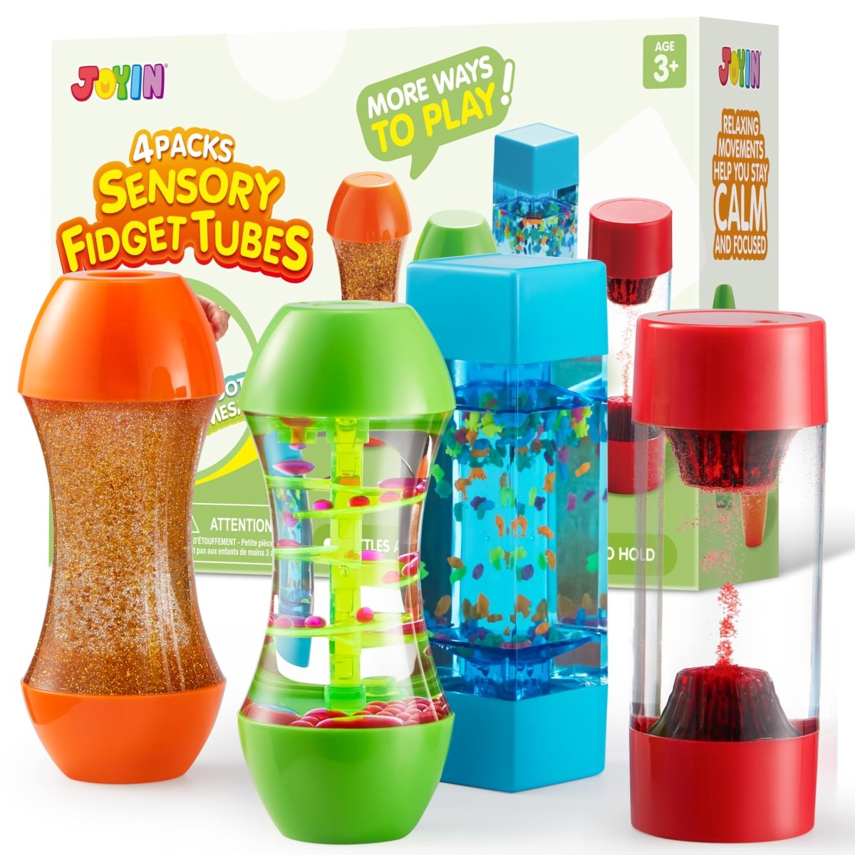Colorful Liquid Motion Tubes Engaging Sensory Focus Stress Relief Toy