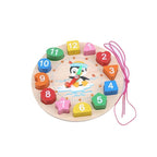 Colorful Wooden Clock for Easy Time Learning