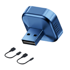 Compact Wireless CarPlay Android Auto USB Adapter with Extension Cable