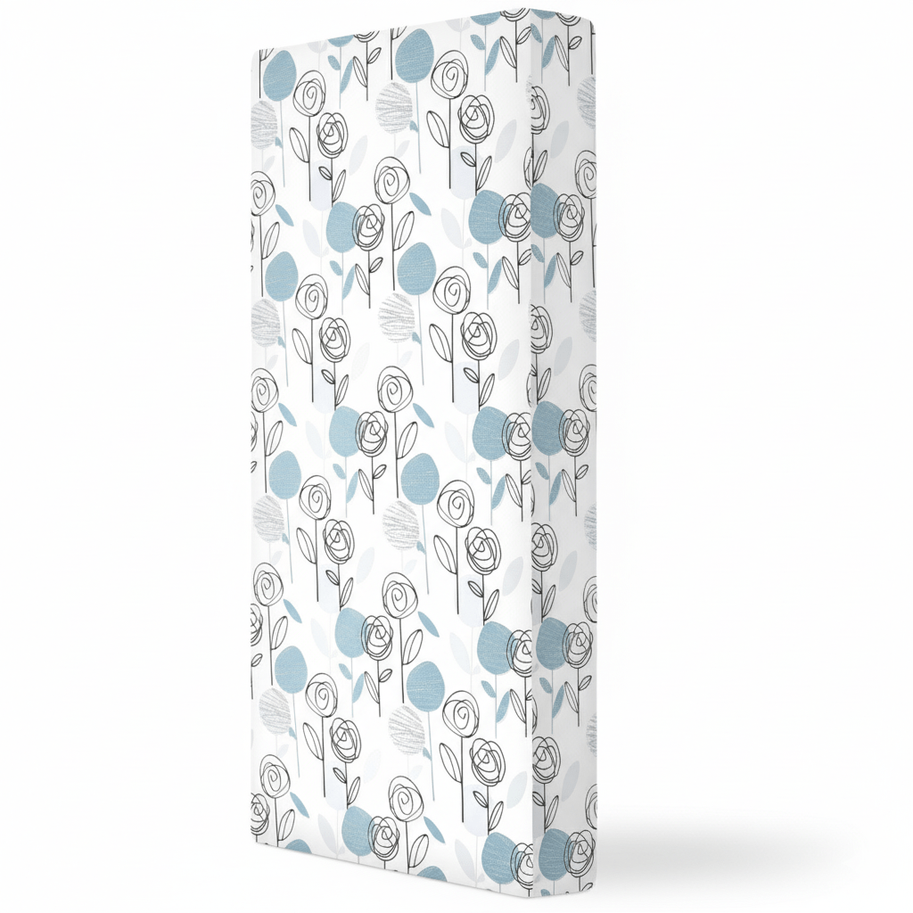 Crib Mattress with 5 Inch Fiber Core And Waterproof Vinyl Cover
