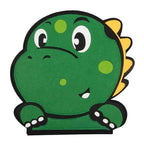 Dinosaur-Themed Sensory Busy Board with Gears, Zippers & Buttons