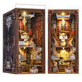 DIY Set Miniature Dollhouse Booknook Kit, Wooden Puzzle Bookend