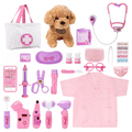 Doctor Kit for Kids, Pretend Play Set with Light Stethoscope, Bag/Case