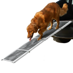 Dog Car Ramp 71 Inch Folding Aluminum Ramp with Anti-Slip Rug Surface