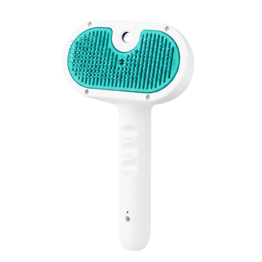 Dog & Cat Steam Grooming Brush with Mist Spray and Self-Cleaning