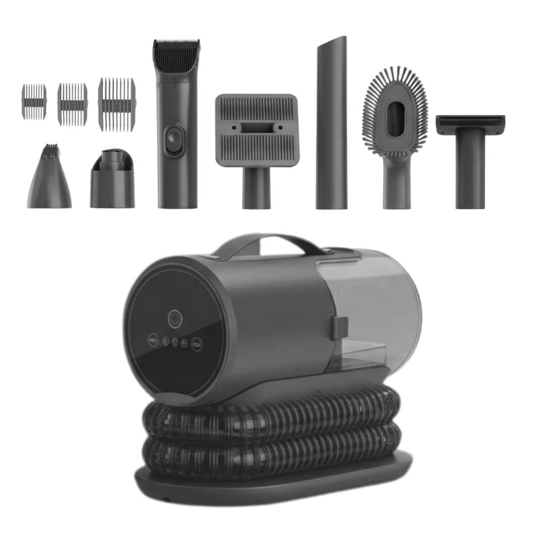 Dog Grooming Vacuum Kit with Hair Trimming Tools and 2L Dust Cup