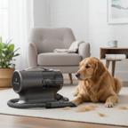 Dog Grooming Vacuum Kit with Hair Trimming Tools and 2L Dust Cup