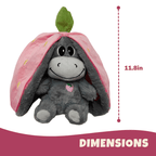 Donkey Breathing Plush – Fruit Themed Big Ears Sleep Toy with Motion