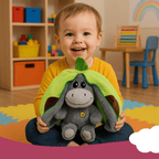 Donkey Breathing Plush – Fruit Themed Big Ears Sleep Toy with Motion