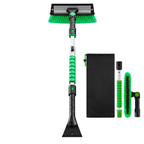 Extendable Windshield Snow Brush Ice Scraper with Squeegee, Foam Grip