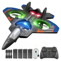 Foam RC Fighter Jet Plane with LED Lights and 360° Aerial Stunts