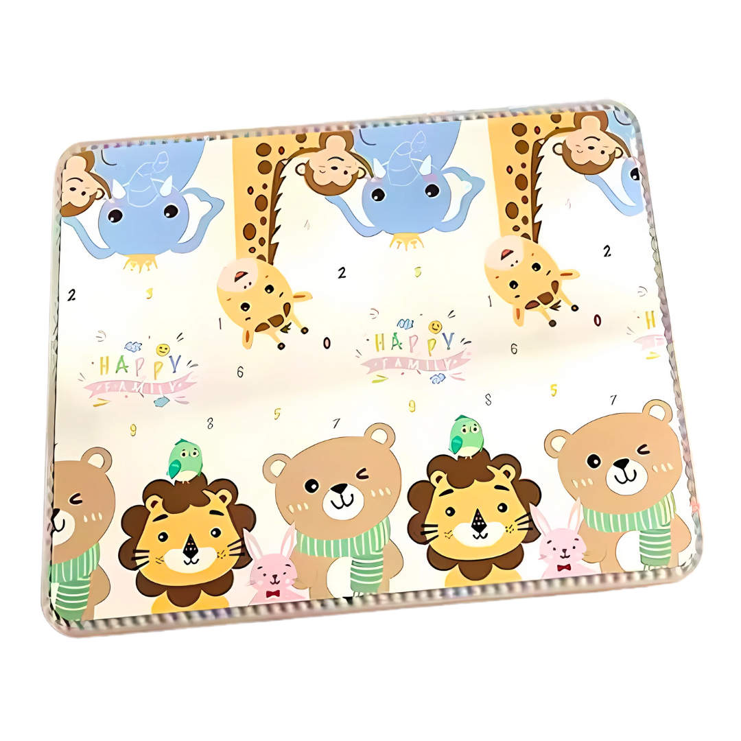 Foldable Animal-Themed Baby Play Mat