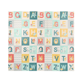 Foldable Baby Play Mat Waterproof Reversible Letters Numbers Foam