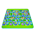 Foldable Car Play Mat for Kids with Cartoon City Map and Road System
