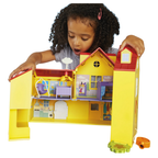 Foldable Dollhouse Playset with 7 Rooms and Pretend Accessories