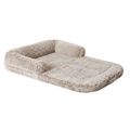 Foldable Pet Bed with Memory Foam Base and Wide Sleeping Area