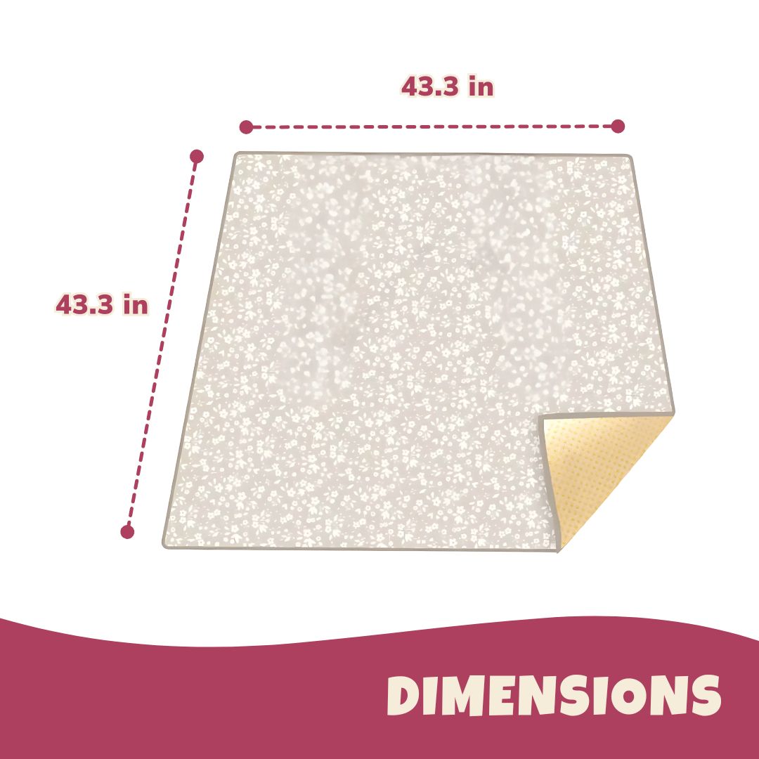 Foldable Waterproof Baby Mat with Non-Slip Surface for Indoor/Outdoor