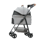 Folding Pet Stroller for Small Dogs and Cats with Carrier Function