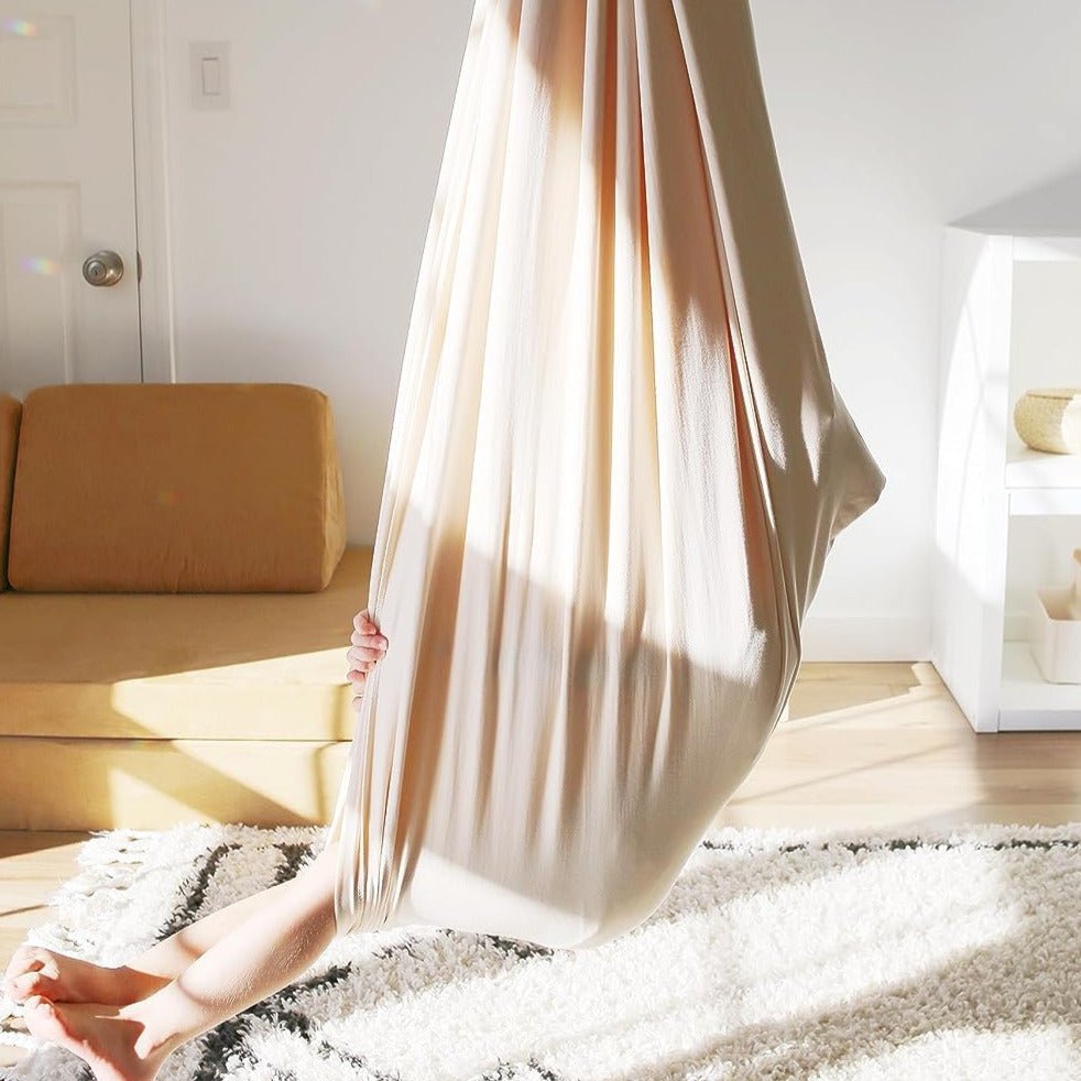 Hanging Sensory Swing Hammock for Kids with Stretch Nylon Fabric
