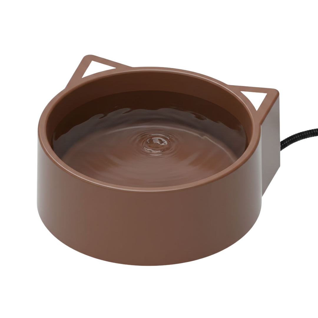 Heated Outdoor Water Bowl with Steel Wrapped Cord for Dogs & Cats