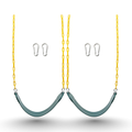 Heavy Duty Swing Seat Set with 66 Inch Chains and Metal Snap Hooks