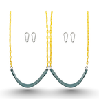 Heavy Duty Swing Seat Set with 66 Inch Chains and Metal Snap Hooks