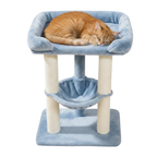 Indoor Cat Tree Tower with Sisal Scratcher, Bed and Hammock