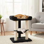 Indoor Cat Tree Tower with Sisal Scratcher, Bed and Hammock