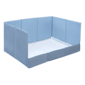 Indoor Dog Pee Pad Tray with Raised Side Walls and Foldable Design