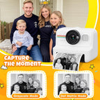 Instant Print Kids Camera with 1080P Video, Filters, 32GB Card & Paper