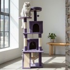 Large Cat Tree Tower with Multi-Stage Condo and Scratching Posts