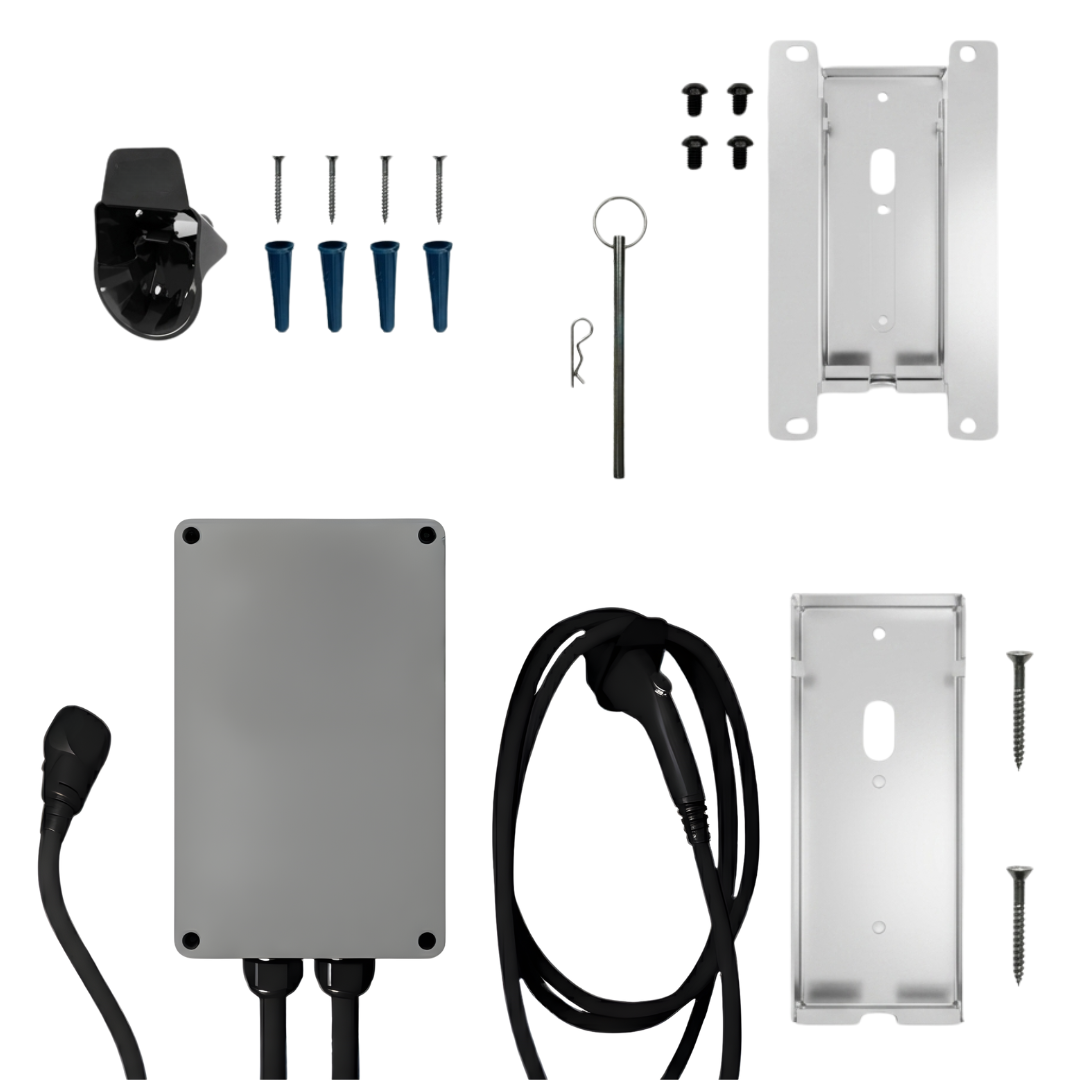 Level 2 EV Charger 240V 40A Wall Station NEMA 14-50/6-50 Plug