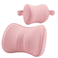 Memory Foam Car Neck And Lumbar Cushion Set With Adjustable Strap
