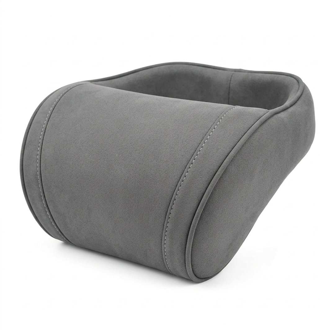 Memory Foam Car Neck Pillow With Removable Leather Cover, Headrest Pad