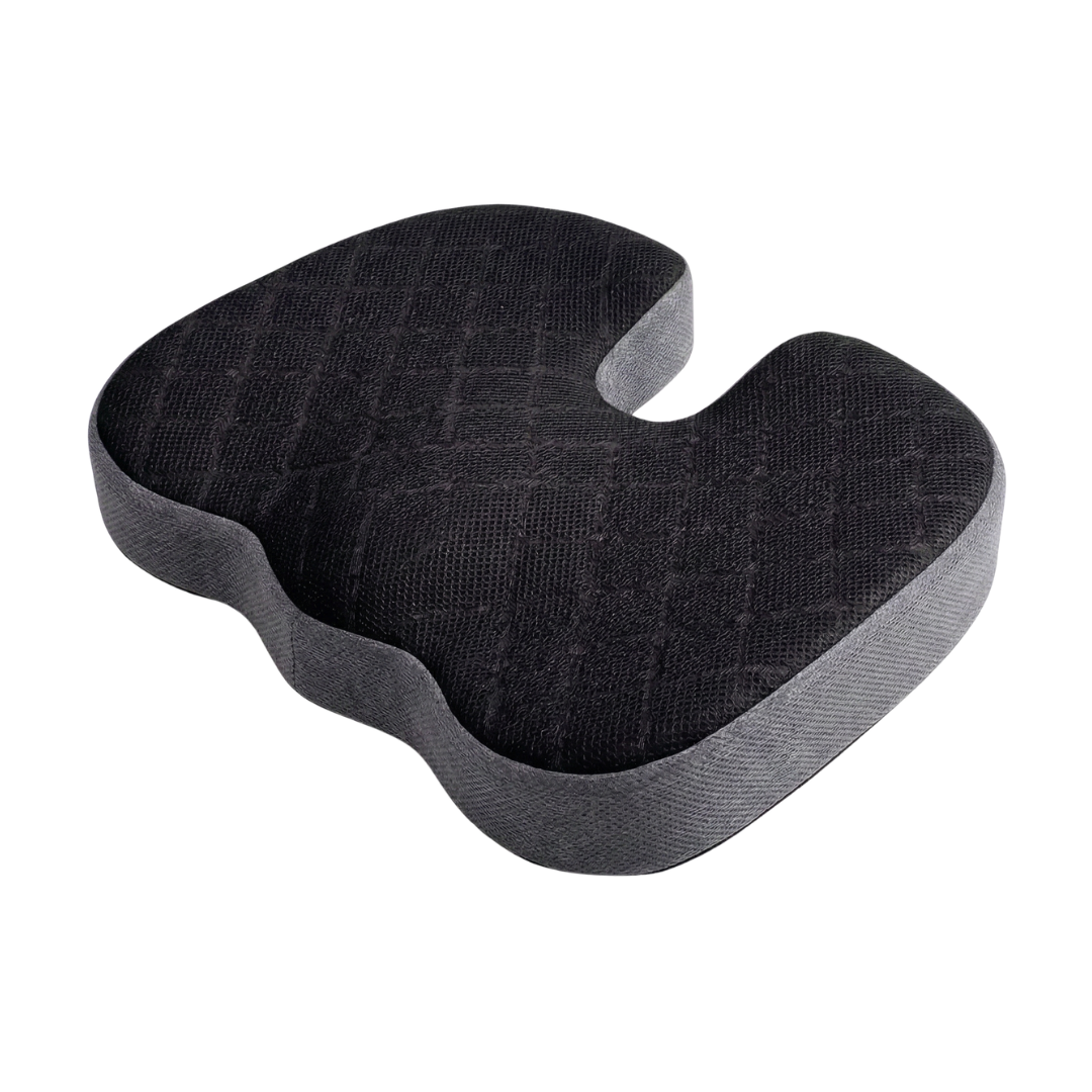 Memory Foam Car Seat Cushion with Anti-Slip Base and Washable Cover