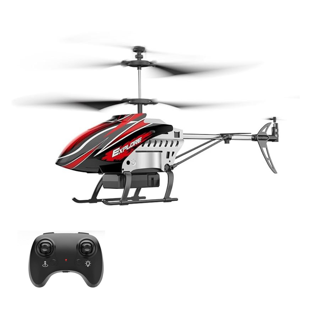 Mini RC Helicopter for Kids with LED Lights and Hover Control
