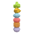 Montessori Baby Shape Sorter with Sensory Bin and Textured Blocks