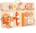 Montessori Busy Board - Interactive Activity Panel for Toddlers 1-3